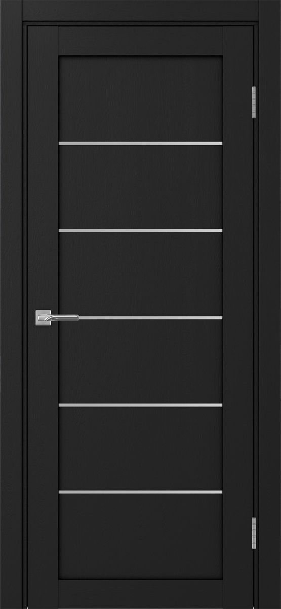 Межкомнатная дверь Optima Porte Турин 501AПП.1 ЭКО-шпон (Цвет: Антрацит)