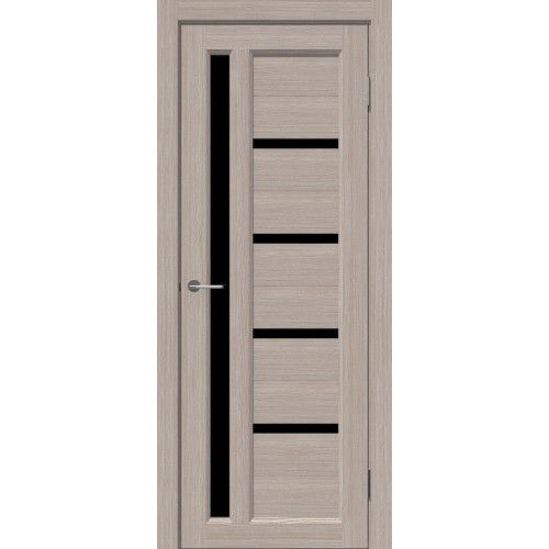 Межкомнатная дверь MARTDOORS MB1 ЛАЦИО CТЕКЛО ЧЕРНОЕ/БЕЛОЕ