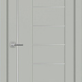 Межкомнатная дверь Турин_524AПП.11 молдинг алюм.хром Агат серый