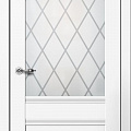 Межкомнатная дверь СИБИРЬ ПРОФИЛЬ FLY DOORS CLASSIC С1 (Цвет: Белый, Стекло: Матовое)