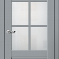 Межкомнатная дверь СИБИРЬ ПРОФИЛЬ FLY DOORS CLASSIC С3 (Цвет: Серый, Стекло: Матовое)
