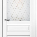 Межкомнатная дверь СИБИРЬ ПРОФИЛЬ FLY DOORS CLASSIC С3 (Цвет: Белый, Стекло: Матовое)